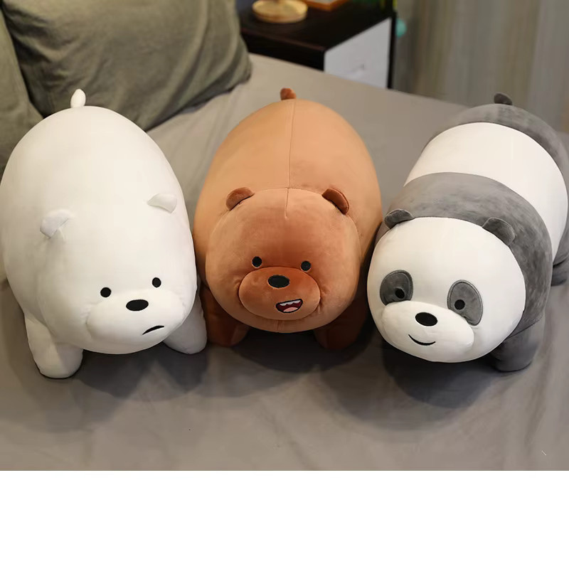 HUGKIS We Bare Bears Grizzly Panda Eisbär, Plüschtiere - Bild 1