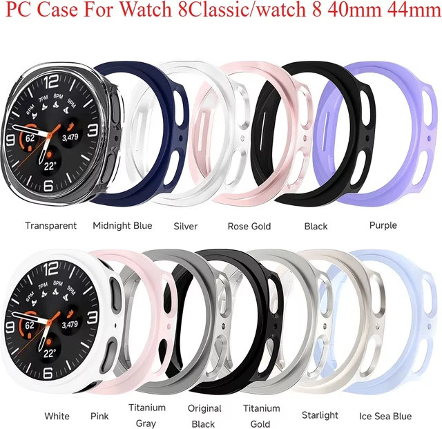 CHIICSMART Schutzhülle für Samsung Galaxy Watch 8 Classic, harter PC-Stoßfänger - Bild 1