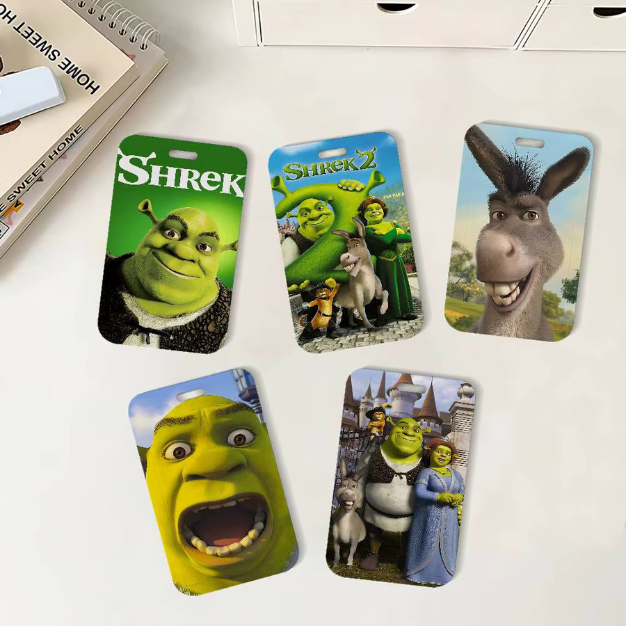 Movie S-Shreks Ausweishalter mit Umhängeband für Büro und Schule in Multicolour aus Kunststoff - Bild 2