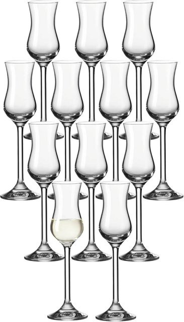 Leonardo Grappaglas Daily Tumbler aus Glas, transparent, 12er Set, 100 ml - Bild 1