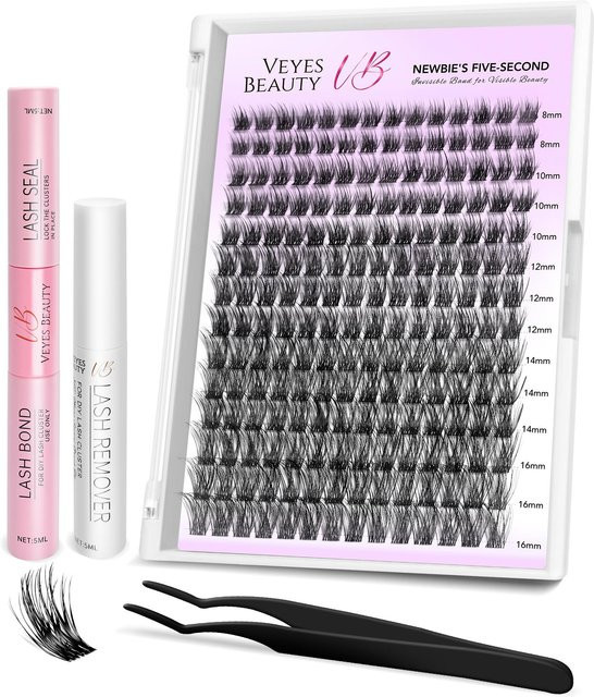 Veyesbeauty Dreamy Lashes Lash Kit, schwarz, 196 Cluster, 8-16 mm - Bild 1