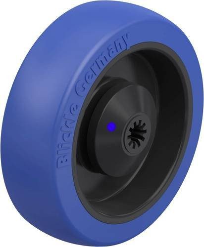 Blickle Schwerlast-Rad POBS 125/8XKA in Blau und Schwarz mit 125 mm Durchmesser und 250 kg Tragfähigkeit - Bild 1