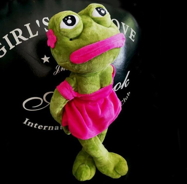 Yiran toy Glücksfrosch Anhänger, Plüsch, 25cm, ab 14 Jahren - Bild 1