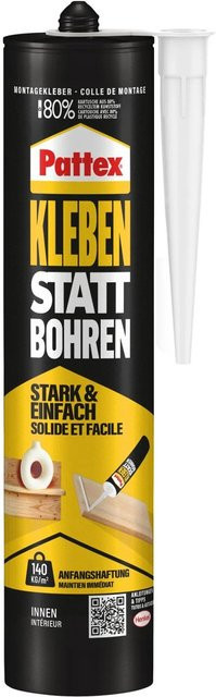 Pattex Kleben statt Bohren Montagekleber Weiß 400 g - Bild 2