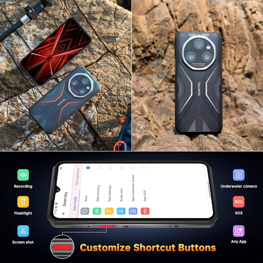 Oukitel WP55 Pro 5G Robustes Smartphone mit Android 15, 512 GB Speicher, 6,6 Zoll FHD+ Display und 108 MP Rückkamera - Bild 4