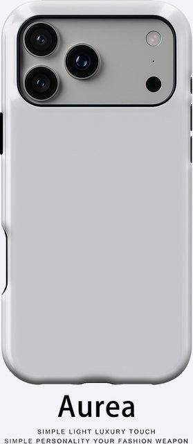 Aurea Case Matte Bumper MagSafe kompatible iPhone Hülle aus hartem PC in Reinweiß - Bild 1