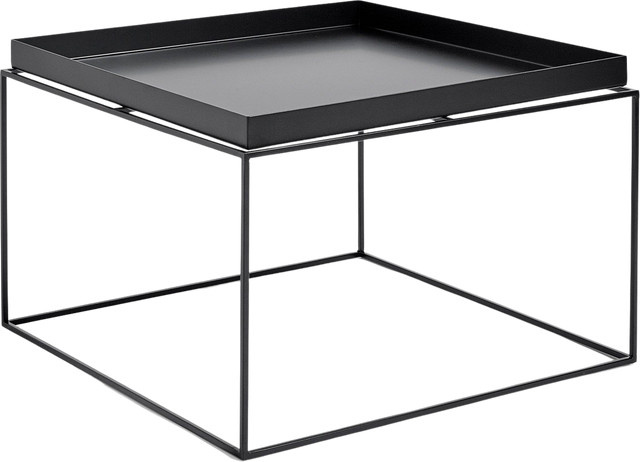 HAY Tray Table aus Stahl in Schwarz mit Industrie-Look und pulverbeschichteter Oberfläche - Bild 1