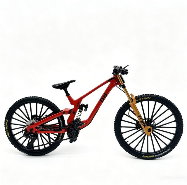 Linyi toy car Mountainbike Modell, Maßstab 1:8, Metall, mit Federung - Bild 1