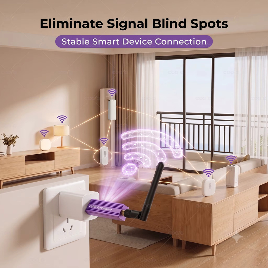 Tuya Zigbee USB-Signalverstärker mit abnehmbarer Antenne als Hochleistungs-Repeater und Smart Home Mesh-Booster für HomeAssistant und Zigbee2MQTT - Bild 2