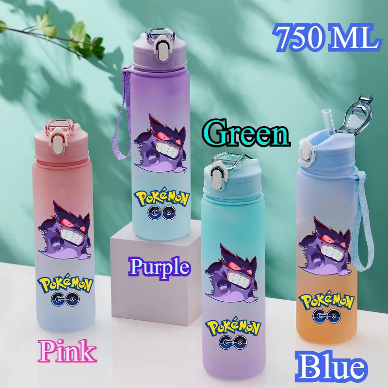 Potdemiel Pokémon Sport-Trinkflasche für Kinder mit Pikachu, Gengar und Glurak, Mehrfarbig, 750 ml - Bild 2