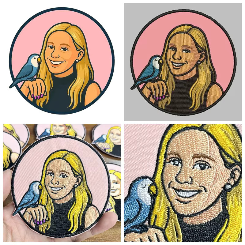 Personalisierte bestickte Aufnäher mit Klettverschluss zum Aufnähen oder Aufbügeln, individuelle Team-Logo-Aufnäher für Kleidung und Jeans, mehrfarbig - Bild 2