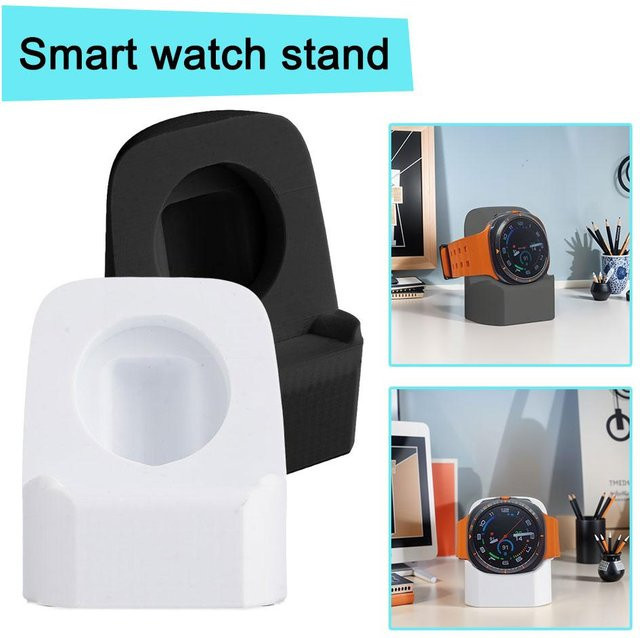 Kabellose Ladestation für Samsung Galaxy Watch 7 Ultra in Weiß mit rutschfestem Halter - Bild 1