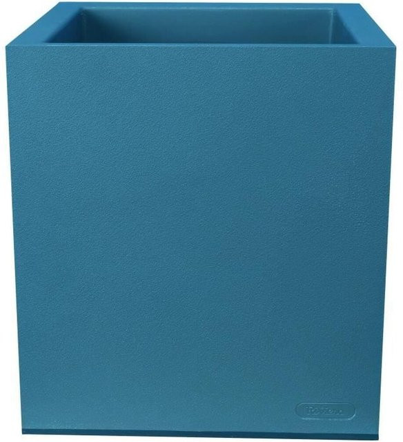 Rechteckiger Blumenkasten RIVIERA GRANIT aus Kunststoff in Blau, Breite: 60 cm, Tiefe: 30 cm - Bild 1