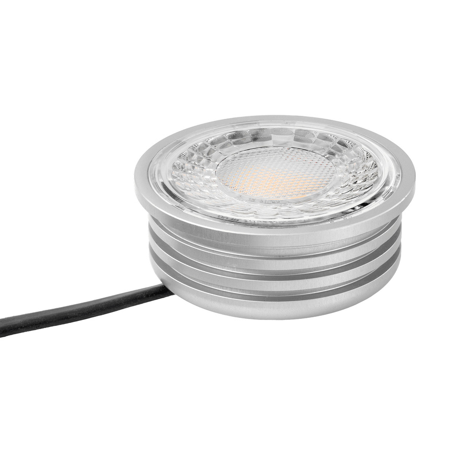 Luxvenum LED-Einbaustrahler rund in Silber, dimmbar, IP44, 7W, für Badezimmer und überdachten Außenbereich - Bild 1