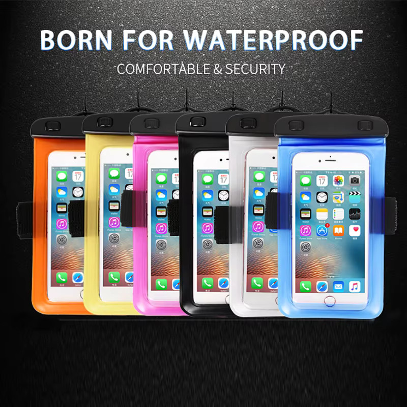 Haissky Wasserdichte Handy-Armtasche und Gürteltasche für iPhone und Samsung in Pink - Bild 6