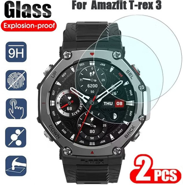 Amazfit Displayschutzfolie Glas, Schwarz, Unisex - Bild 1