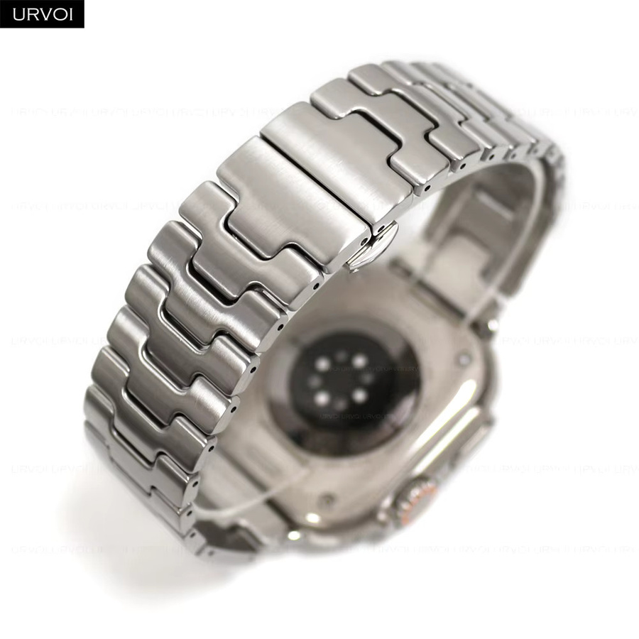 URVOI Uhrenarmband Edelstahl, Silber, Unisex - Bild 1