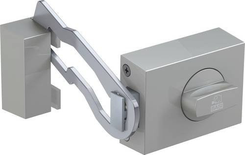 BASI Türzusatzschloss KS 500 mit Sperrbügel in Silber, Dornmaß 60 mm - Bild 1
