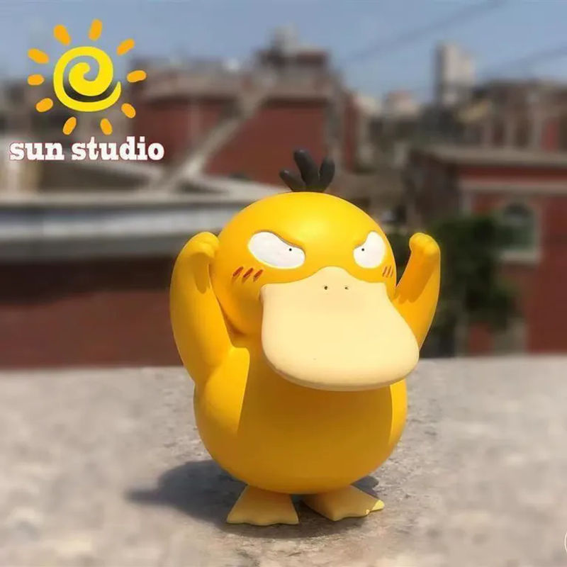 TAKARA TOMY Pokemon Psyduck Action Figure aus Kunststoff, gelbe Anime Modell Statue zur Desktop Dekoration - Bild 4