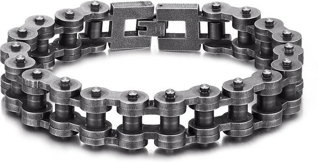 Armband Edelstahl, Silber, Herren, 21cm - Bild 1
