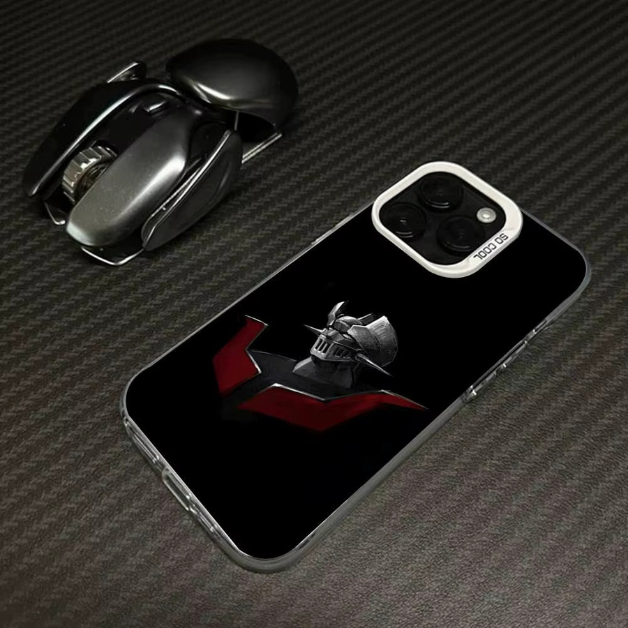 Stoßfeste Mazinger Z Handyhülle für iPhone 11 bis iPhone 17 Pro Max Plus in Silber und Schwarz - Bild 3