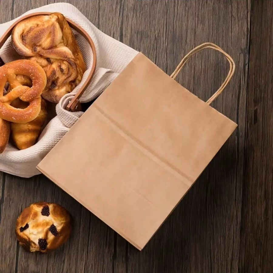 10 Stück kleine Geschenktüten aus braunem Kraftpapier für Hochzeiten und Geburtstage - Bild 2
