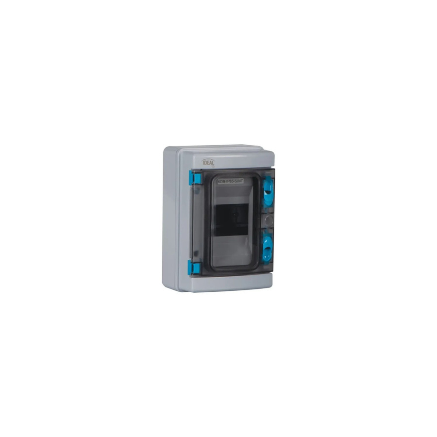 Kanlux Verteiler Sicherungskasten KDB IP65 Aufputz aus ABS-Kunststoff, grau, 4-Module - Bild 2