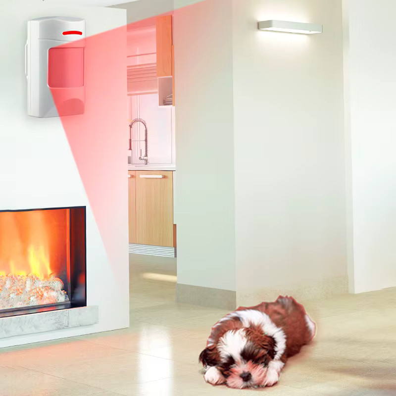 KERUI Wireless Anti-Pet Infrarot Bewegungsmelder PIR Sensor für KERUI Alarmsysteme, Weiß - Bild 1