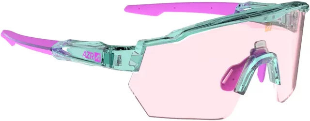 AZR Kromic Race Rx Sonnenbrille, Wrap, Unisex, Kunststoff, Turquoise, Pink - Bild 1