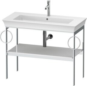 Duravit Waschtisch-Konsole White Tulip in White, bodenstehend, B: 98,4 cm, T: 45 cm, H: 76 cm - Bild 1
