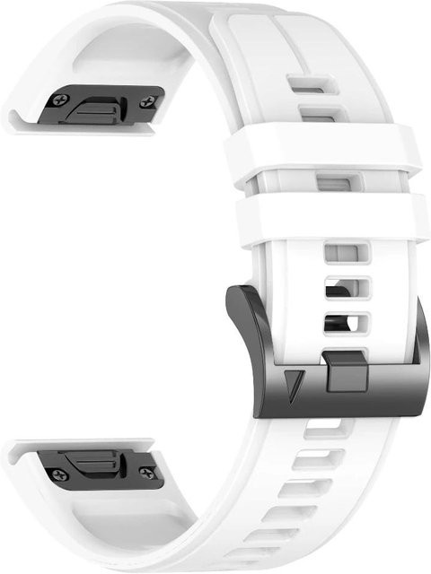 MY-CASE Uhrenarmband Silikon, 22mm, weiß, Unisex - Bild 1