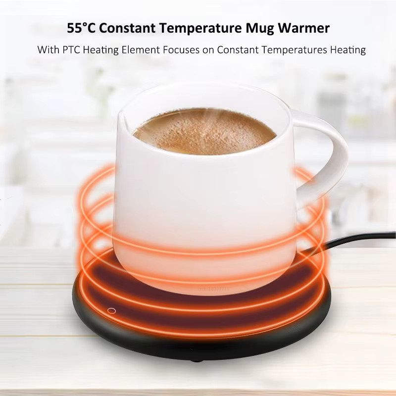 raugee USB Tassenwärmer mit Thermostatfunktion in Schwarz für Kaffee, Tee und Milch - Bild 2
