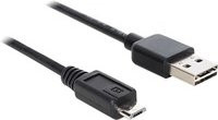 DeLock USB 2.0 Kabel USB-A auf Micro-USB in Schwarz - Bild 1