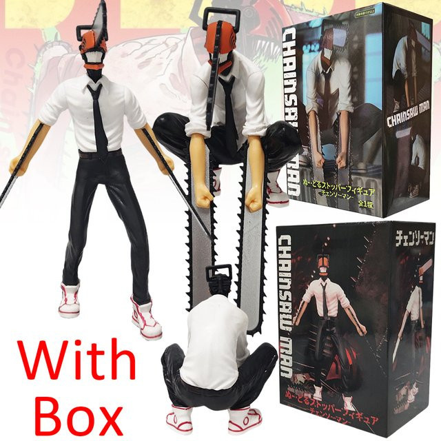 Bandai Anime Kettensäge Mann Denji Actionfiguren Set aus PVC, 2er Set, Multicolor, Höhe: 14 cm bis 17 cm - Bild 1