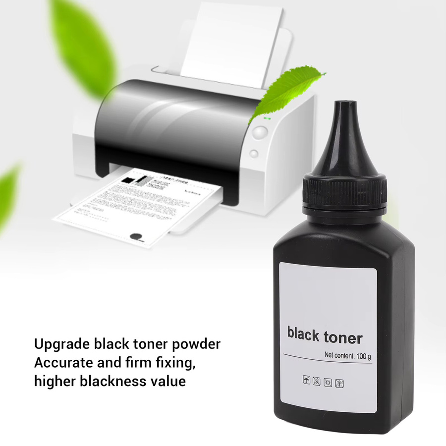 Qiilu Drucker-Toner-Nachfüllpulver Schwarz, 2 Stück à 200 g, für Laser-Drucker 1610 M2070 4321 3110 3200 PE220 PE120 3150 E210 E230 E260 E350 - Bild 4
