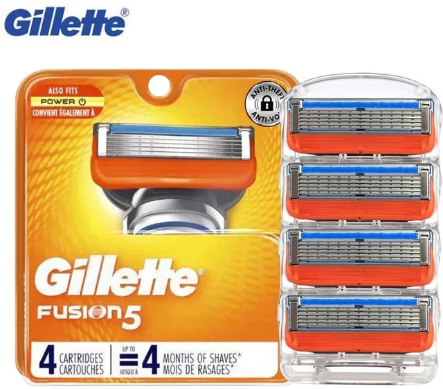 Gillette Fusion Rasierklingen Ersatzklingen, 4 Stück, Unisex - Bild 1