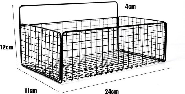 Wandmontiertes Aufbewahrungsregal aus Metall von Golden Childhood in Schwarz Matt im Industrial-Design für Wohnzimmer, Schlafzimmer, Küche oder Badezimmer - Bild 1