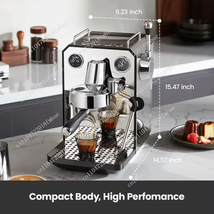 Owl Espressomaschine aus Edelstahl in Silber mit 15 Bar Druck und Dampfdüse für Milch aufschäumen - Bild 6