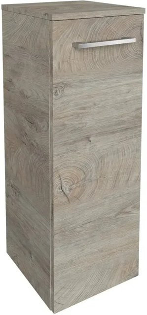 Fackelmann Bad-Hängeschrank B.Style in Eiche Braun mit 1 Tür, B/T/H: 30,2 x 32,0 x 82,6 cm - Bild 1