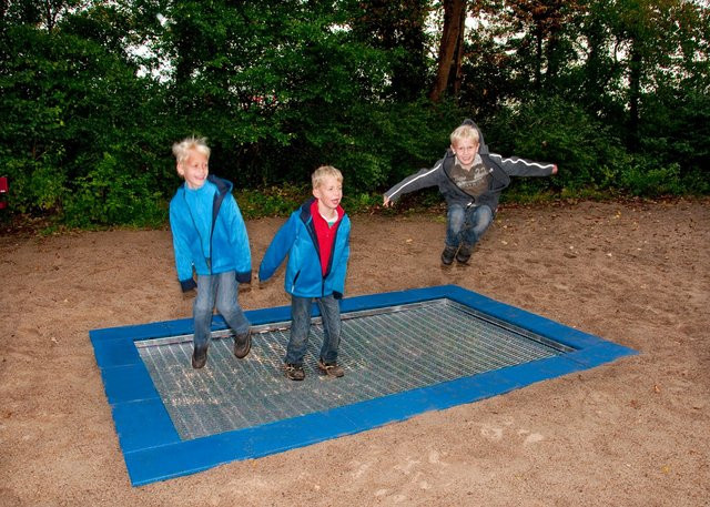 Intergard Trampolin im Rahmen blau - Bild 1