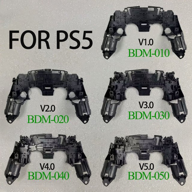 JCD Innerer Mittelrahmen für PS5 Controller-Gehäuse, Schwarz, kompatibel mit PS5 V1.0 bis V5 (BDM-010 bis BDM-050) - Bild 1