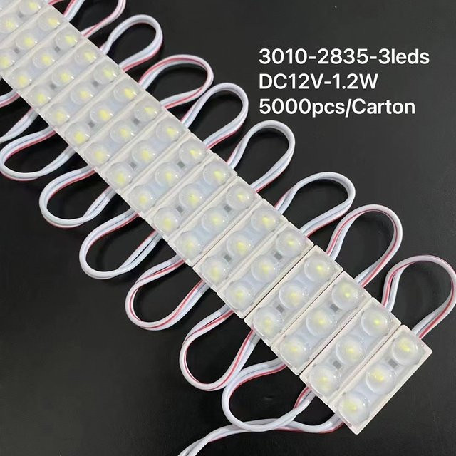 20 Stück JOYLIT DC 12 V LED-Module 2835 SMD mit Linse, kühles Weiß 6500 K, wasserdicht IP67 für Hintergrundbeleuchtung und Schilderbeleuchtung - Bild 1