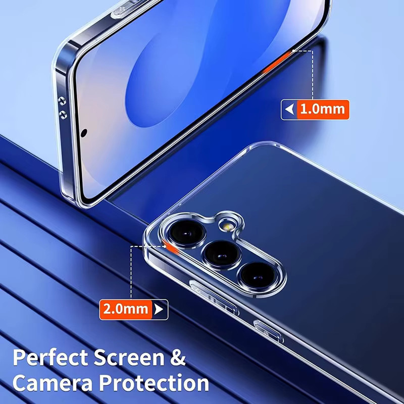 Stoßfeste transparente Silikon-Softcase Handyhülle für Samsung Galaxy S26 S25 S24 S23 S22 S21 Ultra Plus Note20 - Bild 3