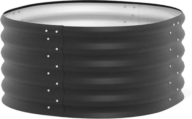 Vitavia Hochbeet Vita Rund 401 Schwarz mit Schneckenschutz, B/T/H: 82 x 82 x 40 cm - Bild 3