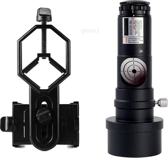 Lousxy Red Dot Laser Collimator 1,25 Zoll mit Triple Cemented Lens und 2 Zoll Adapter in Schwarz für Newtonsche Reflektor-Teleskope - Bild 1