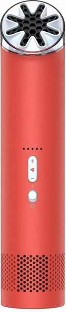 Multifunktionaler Mini USB Reiseventilator von QINGLONG GOODS, tragbarer Hochgeschwindigkeitsventilator mit Nackenaufhängung und Schreibtischfunktion, bürstenlos und blattlos, Farbe: Rot - Bild 1