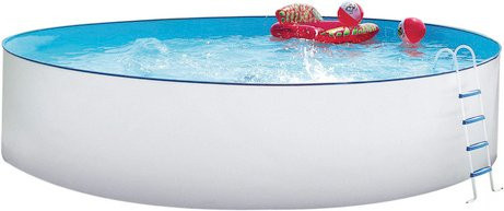 Steinbach Stahlwand-Pool Nuovo Rund in Weiß mit Durchmesser: 550 cm und Höhe: 120 cm - Bild 1