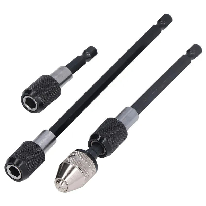 TOMTOP 14 Zoll Sechskant-Bohrerverlängerungs-Set mit magnetischem Adapterhalter und Schnellspannfutter aus Edelstahl in Schwarz - Bild 3