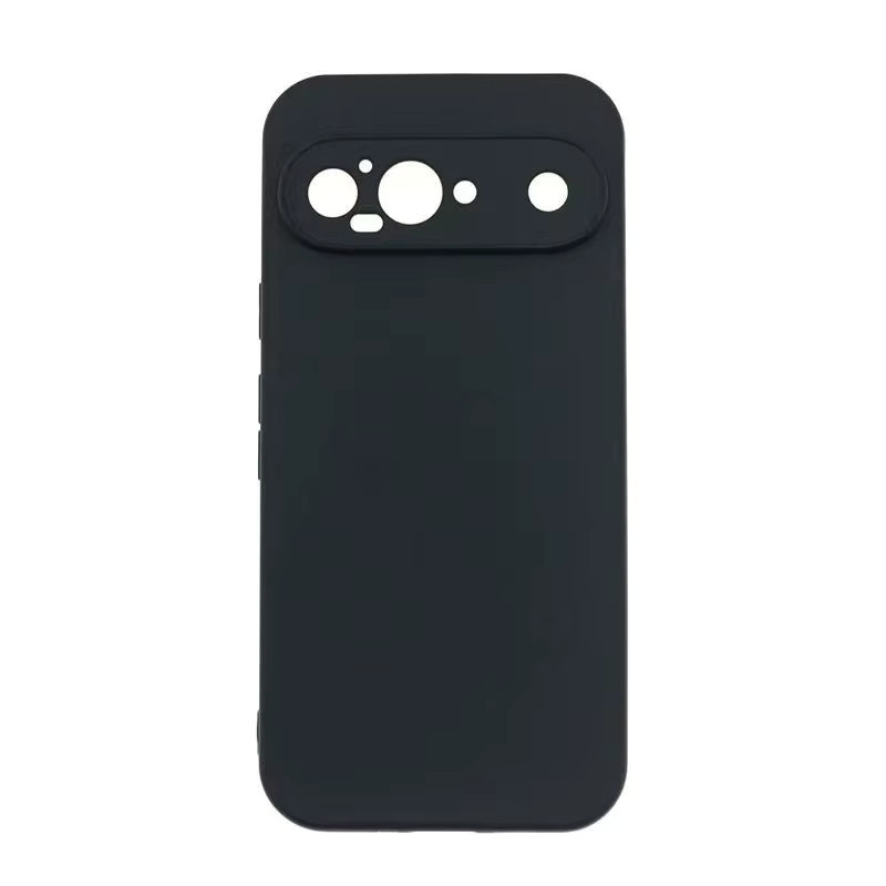 Ricestate Matte Silikon-Softcase für Google Pixel 10 9 Pro XL 8 8A 9A 10A 7 Pro 6 6A 7A Stoßfeste Rückabdeckung Schwarz Matt - Bild 2