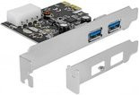 Delock USB-Erweiterungskarte PCIe zu 2x USB 3.2 Gen 1 - Bild 1